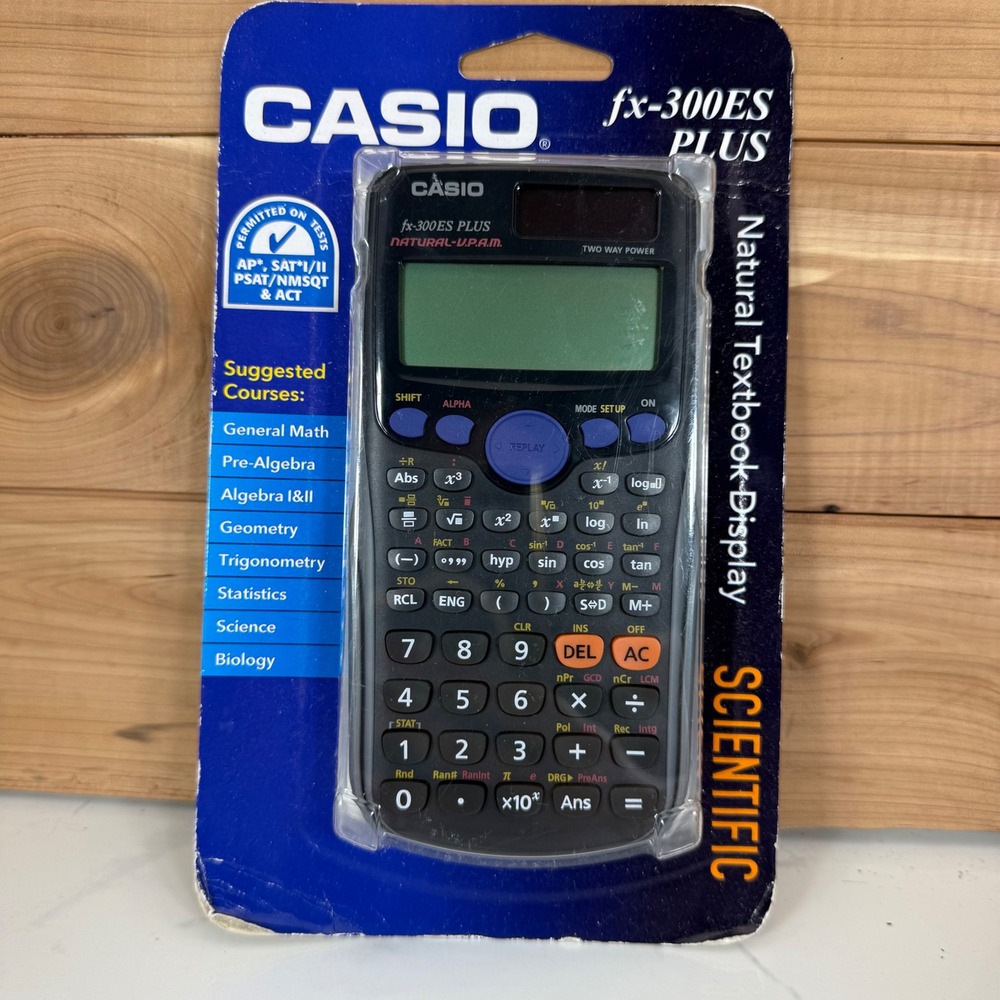 Casio fx-300ES PLUS Scientific Calculator Natural Textbook Display Black New